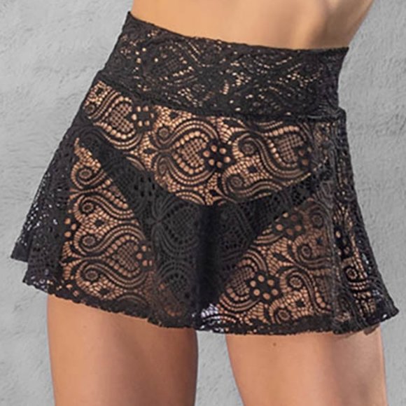 Secret Admirer Lace Skater Skirt - Picture 3 of 3